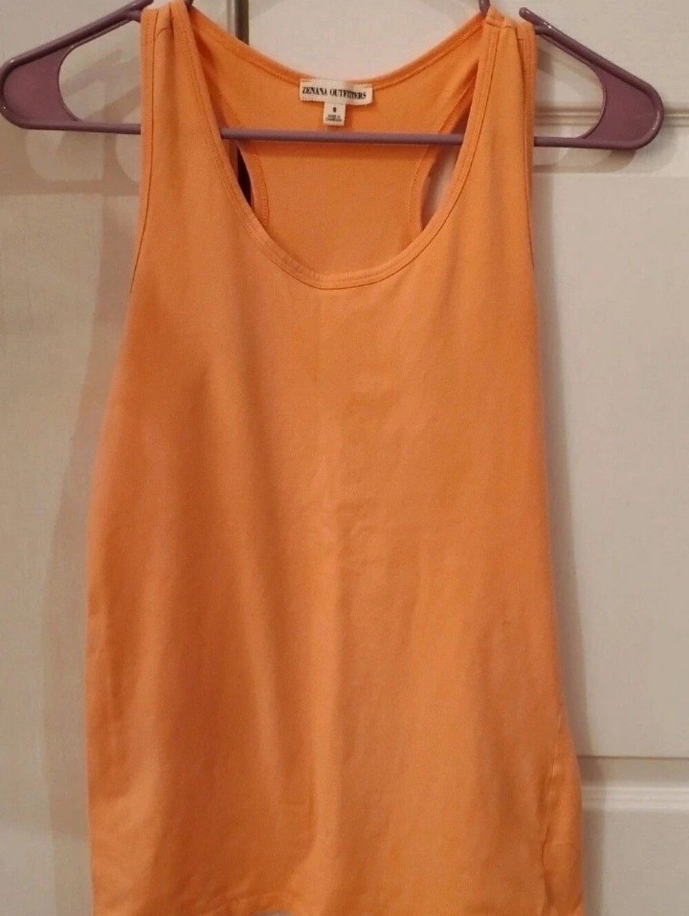 Zenana Outfitters Orange Scoop Neck Racerback Tank